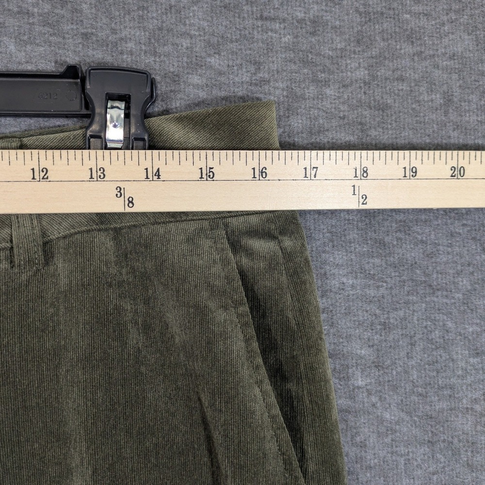 Coldwater Creek Whisper Corduroy Straight Leg Pants Olive Green Size‎ 12P - - Picture 4 of 8